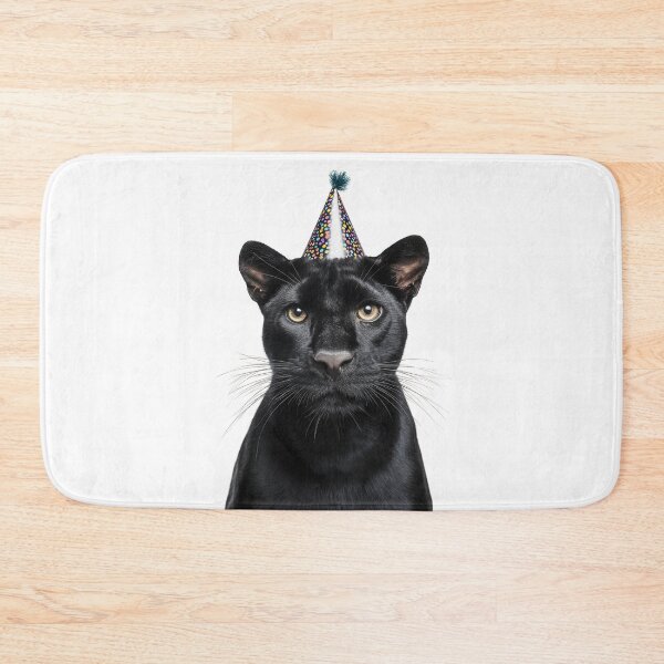 Item preview, Cute Panther with Party Hat Birthday Celebration designed and sold by LazyOwlStore.