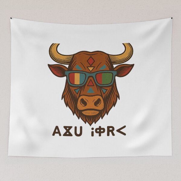 Item preview, Amazigh Bull – ⴰⵣⵓⵍ ⵉⴼⵔⴰⵖ (Be Different) designed and sold by ALITOPRINCE.