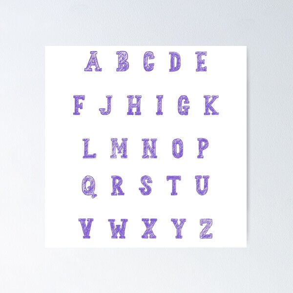 Item preview, Alphabet letters designed and sold by Paper Drip.