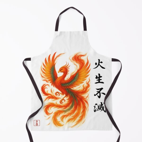 Item preview, 火生不滅 – Sumi-e Phoenix | Ink Spirit – Genshou Series designed and sold by Taki_jp_design.