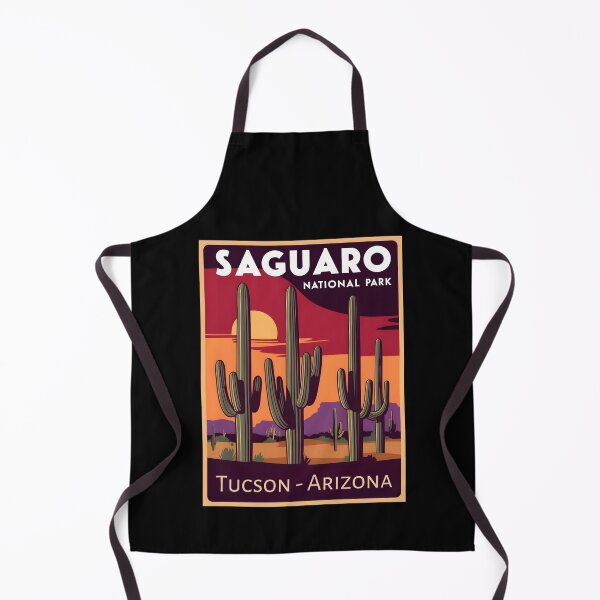 Item preview, A Vintage Illustration of Saguaro National Park - Arizona - United States designed and sold by GoodOldVintage.
