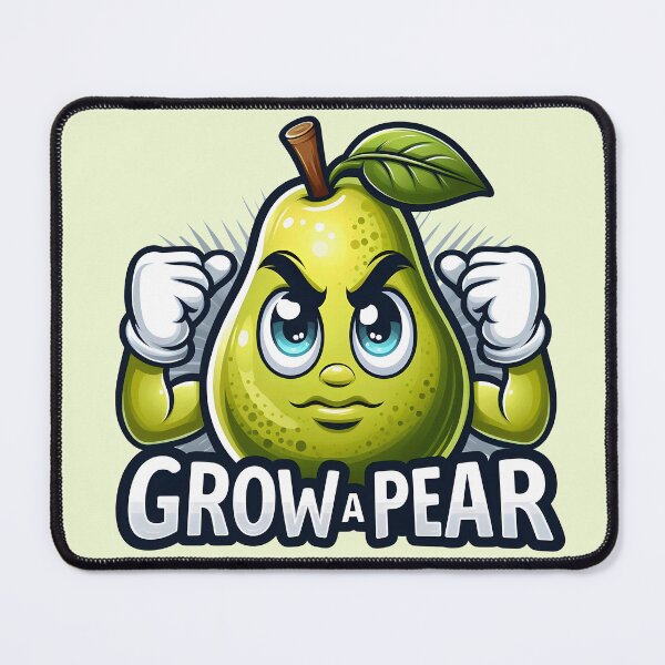 Item preview, Funny fruit emoji with the quote Grow a Pear designed and sold by LoneAngel.