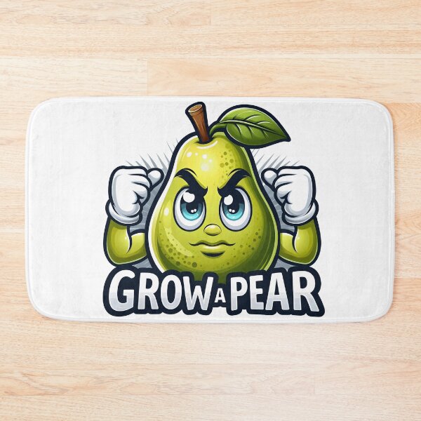 Item preview, Funny fruit emoji with the quote Grow a Pear designed and sold by LoneAngel.