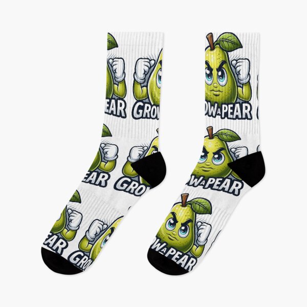Item preview, Funny fruit emoji with the quote Grow a Pear designed and sold by LoneAngel.