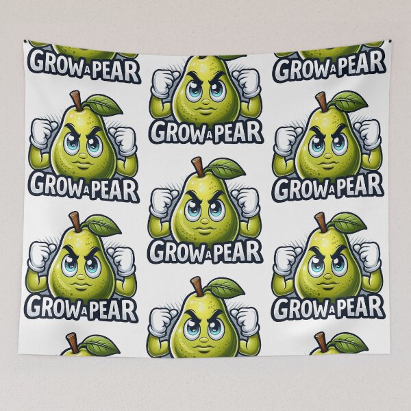 Item preview, Funny fruit emoji with the quote Grow a Pear designed and sold by LoneAngel.