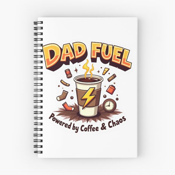 Item preview, Dad Fuel Coffee Chaos Funny Quote Art designed and sold by ibobo4656.
