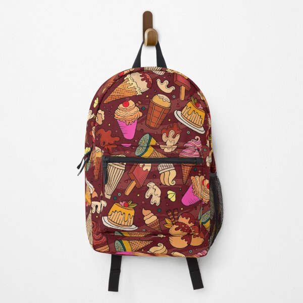 Item preview, Creamy Dessert & Ice Cream Pattern – Warm Toned Sweet Treat Illustration designed and sold by Sepinik.