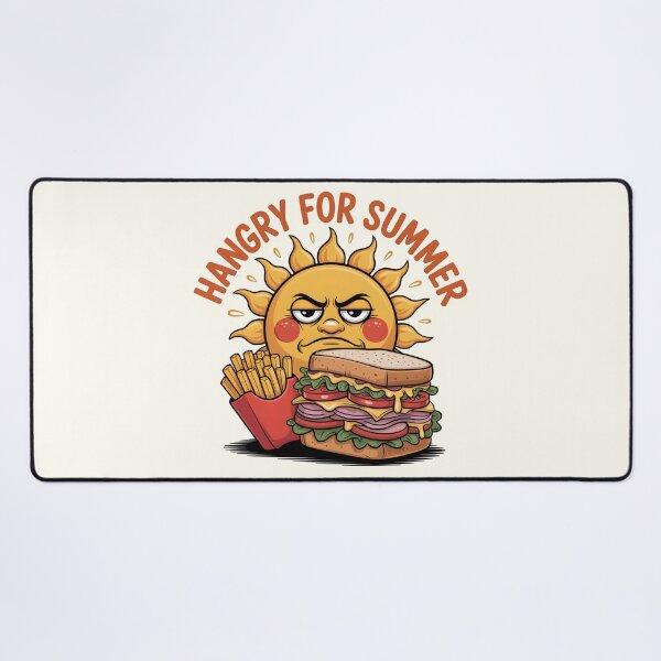 Item preview, Hangry for Summer Funny Sun & Food Quote designed and sold by Jollys-ArtShop.