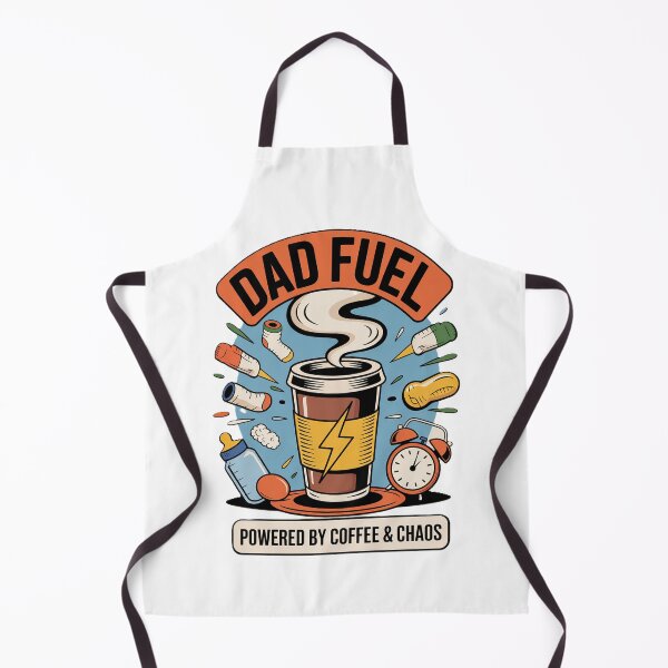 Item preview, Dad Fuel Coffee Chaos Funny Quote Art designed and sold by ibobo4656.