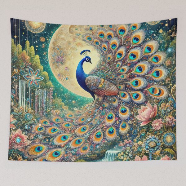 Item preview, Lunar Peacock Majesty designed and sold by samitdigitalart.