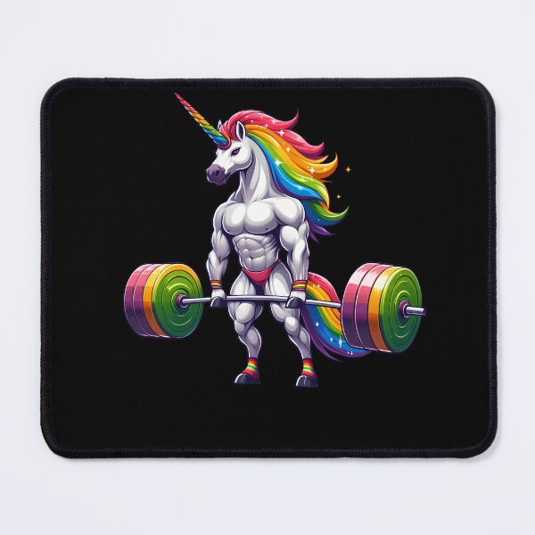 Item preview, Unicorn Weightlifting Workout Gym Fitness Deadlift designed and sold by Kimberley King Art  King Art.