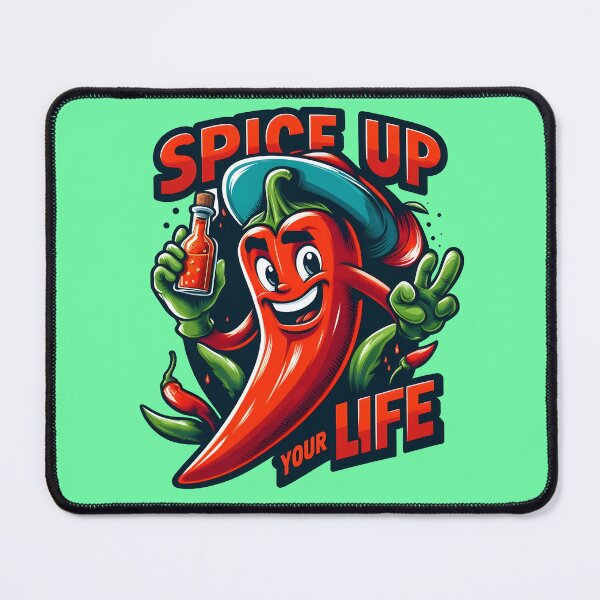 Item preview, funny hot pepper quoting spice up your life designed and sold by LoneAngel.