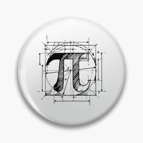 Item preview, Pi Symbol Blueprint - Geeky Math Lover Design for Pi Day designed and sold by Colorful-Garden.