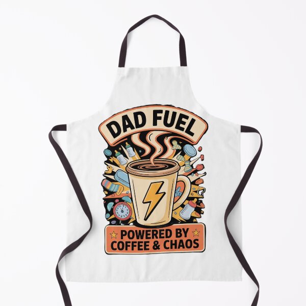 Item preview, Dad Fuel Coffee Chaos Funny Quote Art designed and sold by ibobo4656.