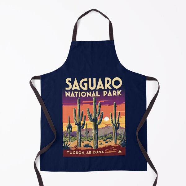 Item preview, A Vintage Illustration of Saguaro National Park - Arizona - United States designed and sold by GoodOldVintage.