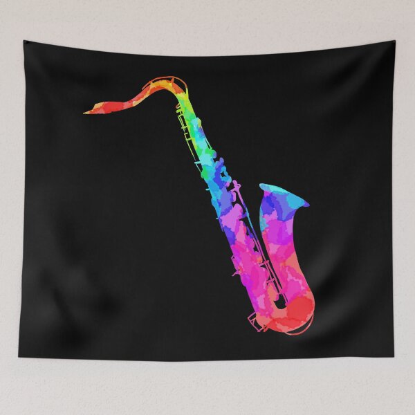 Item preview, Colourful Tenor Sax designed and sold by onefredband.