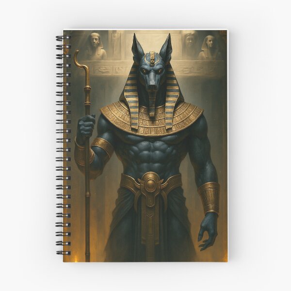 Aperçu de l'œuvre Anubis, dieu de l'au-delà | Art fantastique égyptien épique créée et vendue par KINDRO.