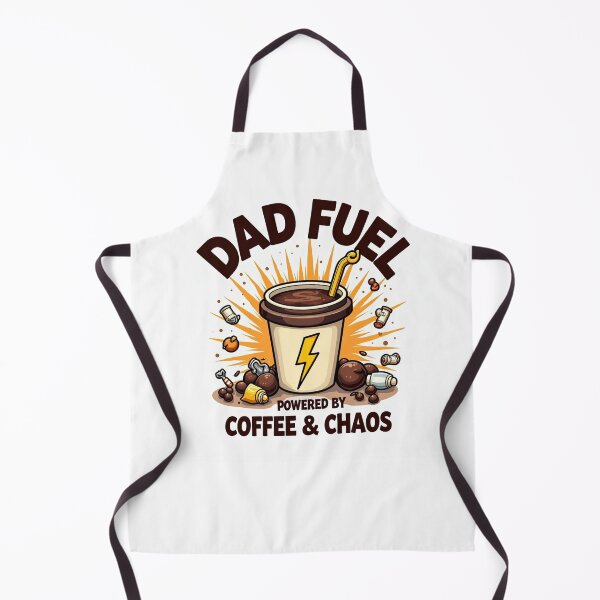 Item preview, Dad Fuel Coffee Chaos Funny Quote Art designed and sold by ibobo4656.