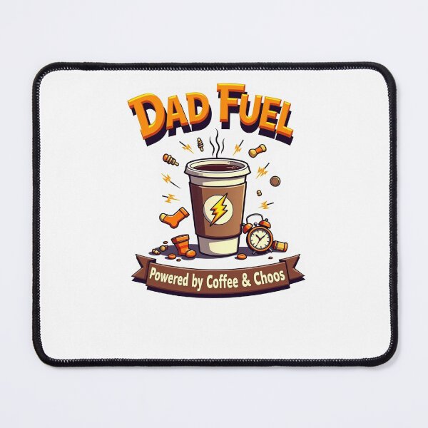 Item preview, Dad Fuel Coffee Chaos Funny Quote Art designed and sold by ibobo4656.