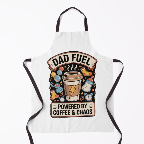 Item preview, Dad Fuel Coffee Chaos Funny Quote Art designed and sold by ibobo4656.