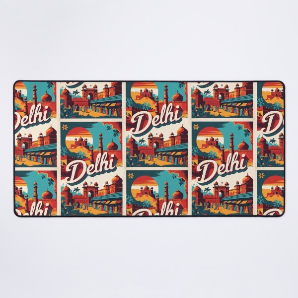 Item preview, Delhi India Vintage Travel Tourism designed and sold by TravelersGems.