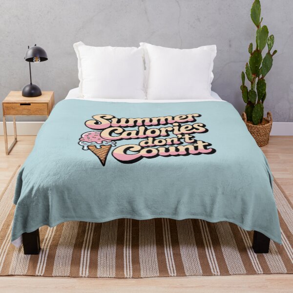 Item preview, Summer Calories Don’t Count Funny Ice Cream Quote designed and sold by Jollys-ArtShop.