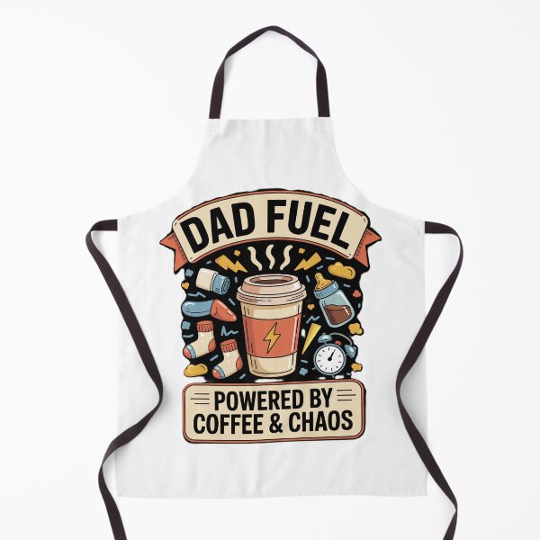Item preview, Dad Fuel Coffee Chaos Funny Quote Art designed and sold by ibobo4656.