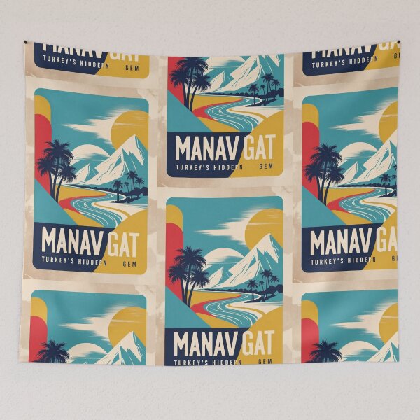 Item preview, Manav Gat Turkey Vintage Travel Tourism designed and sold by TravelersGems.