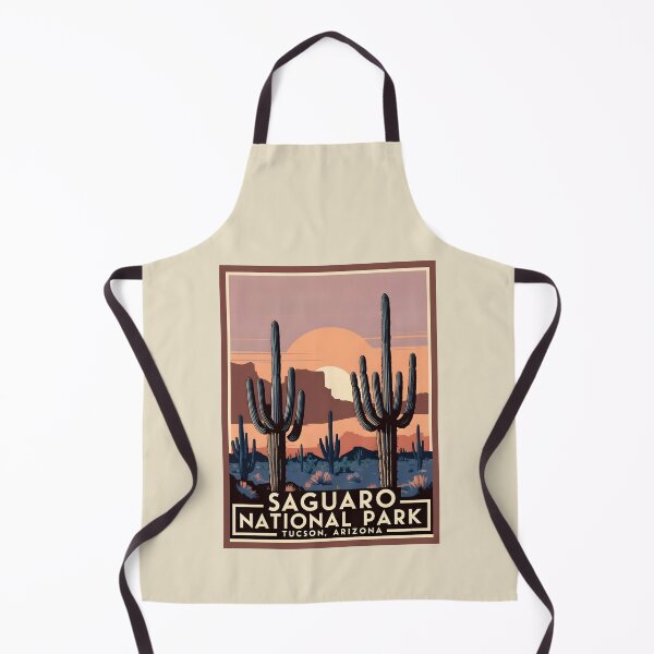 Item preview, A Vintage Illustration of Saguaro National Park - Arizona - United States designed and sold by GoodOldVintage.