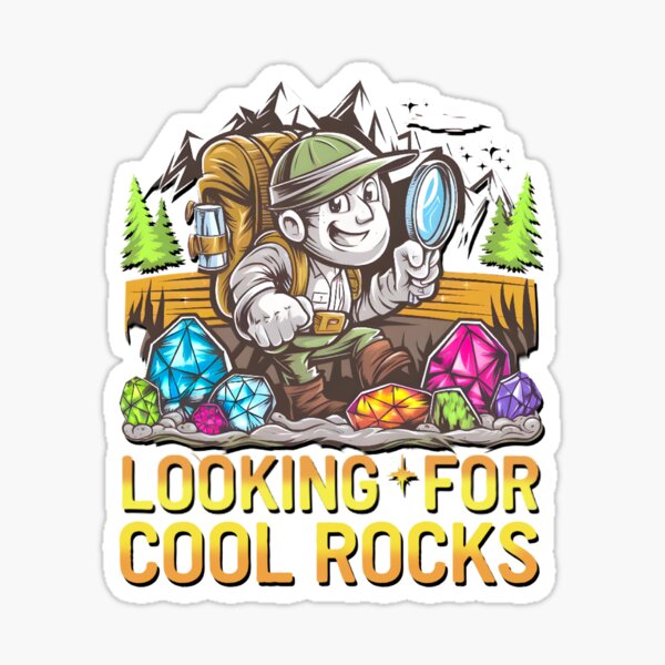 Item preview, Looking For Cool Rocks Geology designed and sold by box-artshop.
