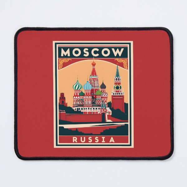 Item preview, A Vintage Travel Art of Moscow - Russia  designed and sold by GoodOldVintage.