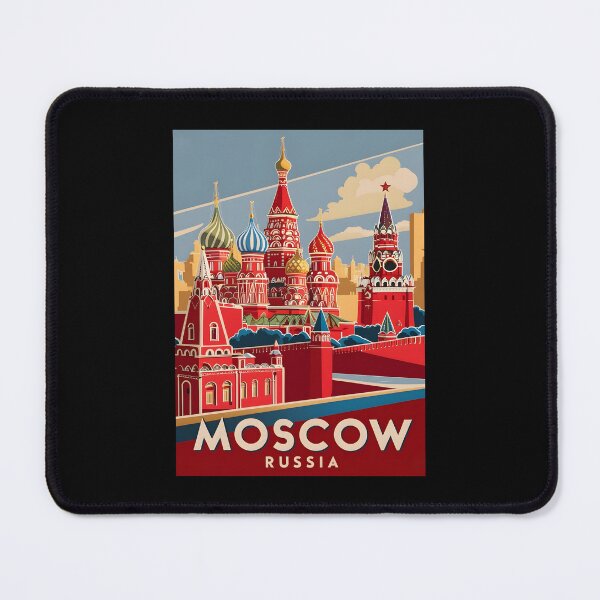 Item preview, A Vintage Travel Art of Moscow - Russia  designed and sold by GoodOldVintage.