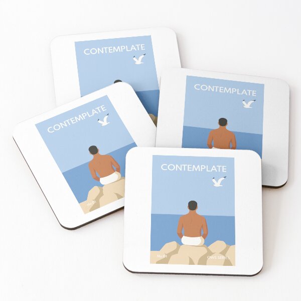 Item preview, Open Water Swimming Series – CONTEMPLATE No 1 - Male Brown Hair designed and sold by Open Water Swimming Gifts.