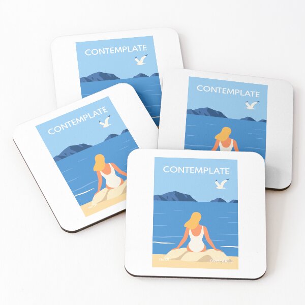 Item preview, Open Water Swimming Series – CONTEMPLATE No 1 - Female Blonde Hair designed and sold by Open Water Swimming Gifts.