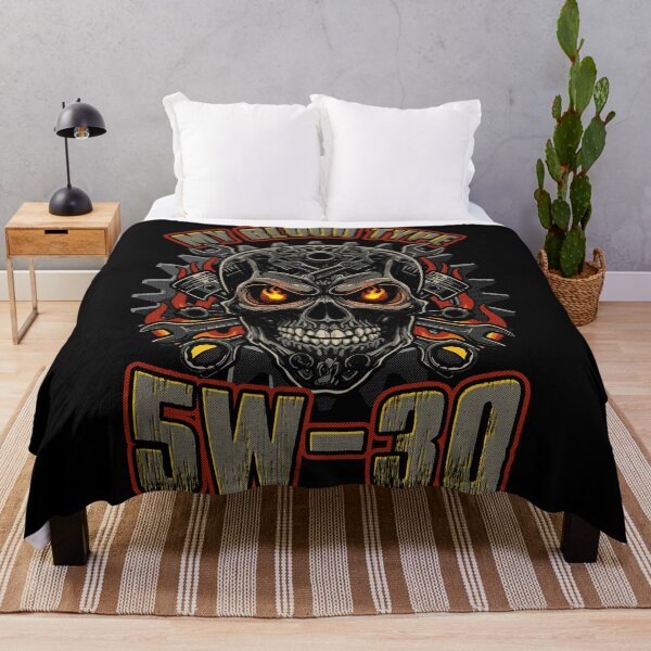 Item preview, My Blood Type Is 5W-30 – Funny Mechanic Skull Design designed and sold by PECCATOR.
