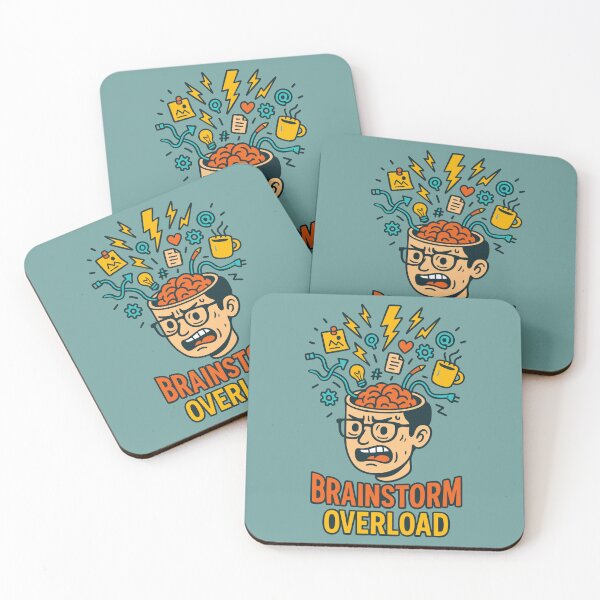 Item preview, Brainstorm Overload – Exploding Brain  designed and sold by TeeLabDesign.