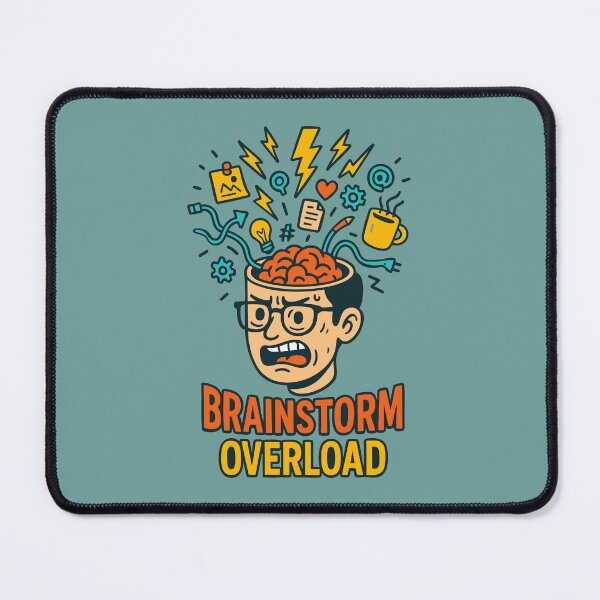 Item preview, Brainstorm Overload – Exploding Brain  designed and sold by TeeLabDesign.