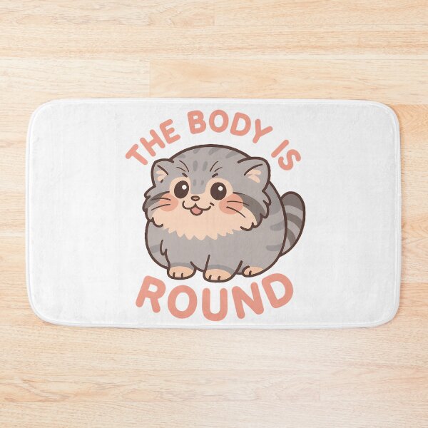 Item preview, The Body is Round - Pallas's Cat Meme designed and sold by Pastel Purrade.