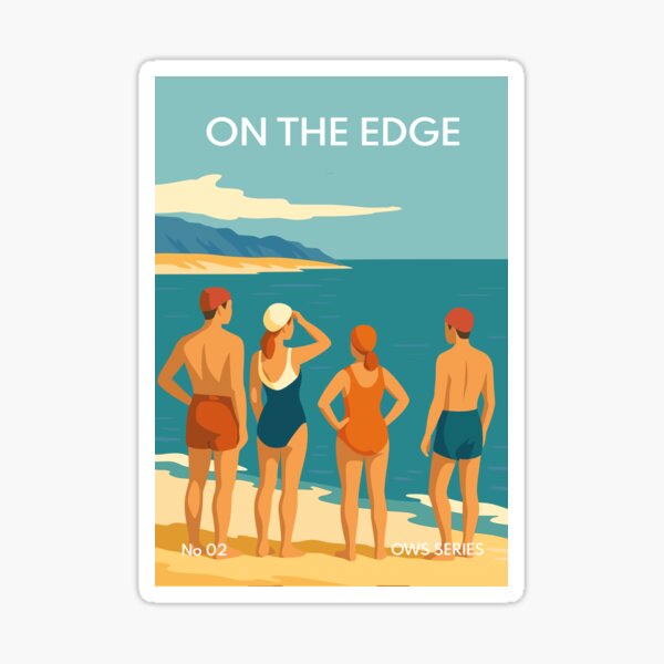 Item preview, Open Water Swimming Series – ON THE EDGE No 2 designed and sold by Open Water Swimming Gifts.