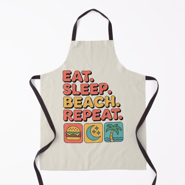 Item preview, Eat Sleep Beach Repeat Classic Summer Quote designed and sold by Jollys-ArtShop.