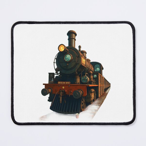 Item preview, Steam Engine Steam Train Vintage Van Gogh Locomotive T-Shirt designed and sold by hummygraphic.