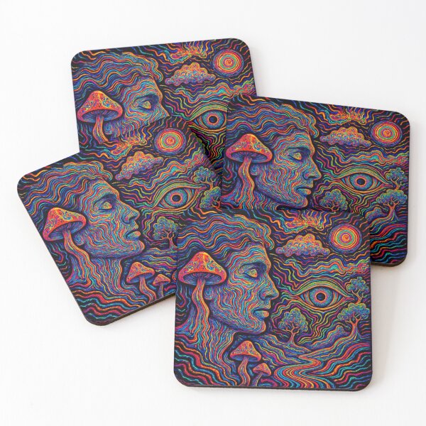 Item preview, Surreal Psychedelic Vision: A Cosmic Mushroom Dreamscape designed and sold by Cloud-Riders.