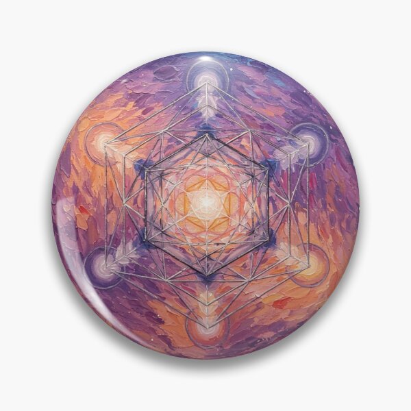 Item preview, Oil Abstract Colourful Metatron's cube designed and sold by Killgroove.