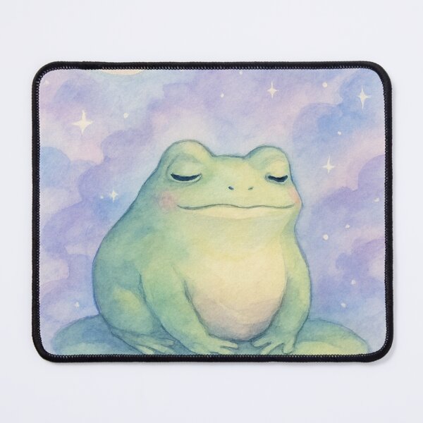 Item preview, Dreaming Frog Under the Stars – Watercolour Art designed and sold by Mjonkey.