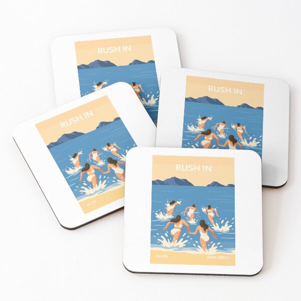 Item preview, Open Water Swimming Series – RUSH IN No 8 designed and sold by Open Water Swimming Gifts.