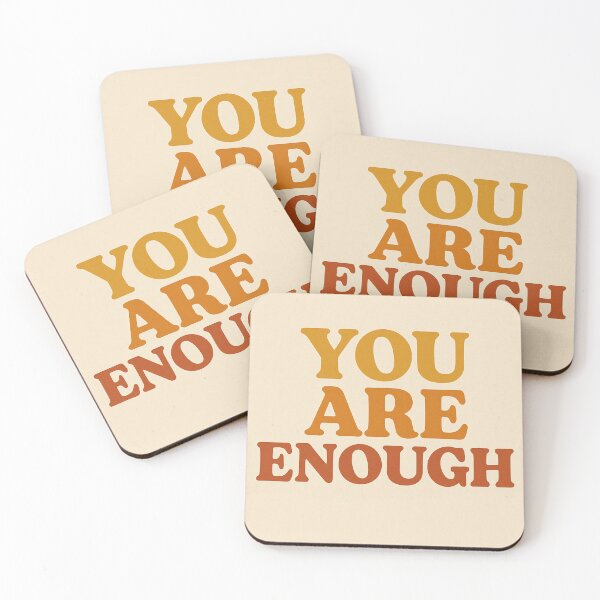 Item preview, ' You Are Enough' Retro Art designed and sold by Duncan Wilson.