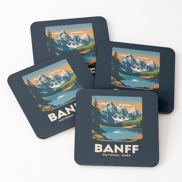 Item preview, A Vintage Travel Poster of Banff National Park - Canada  designed and sold by GoodOldVintage.