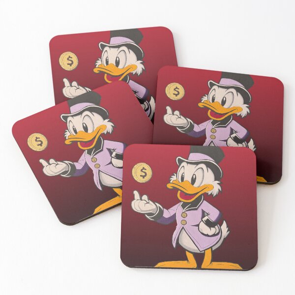 Item preview, Vintage Duck with Coin Illustration designed and sold by MarinaBlackArt.