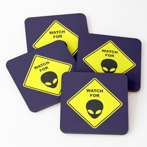 Item preview, Watch for Gray Aliens Warning Sign designed and sold by Alien Invasion.