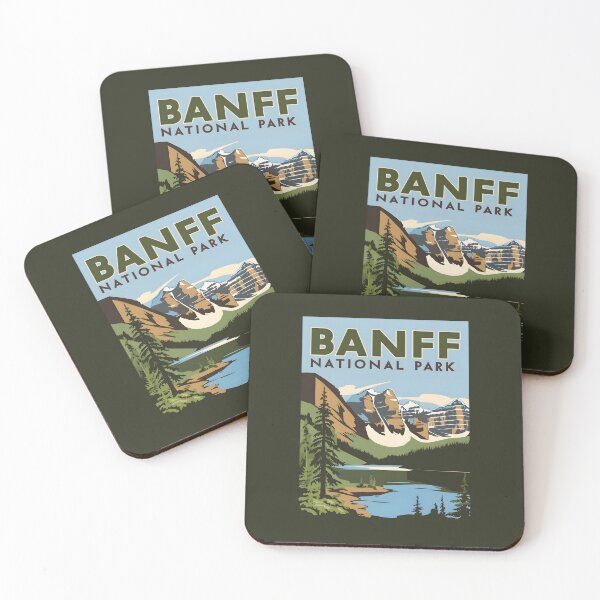 Item preview, A Vintage Travel Poster of Banff National Park - Canada  designed and sold by GoodOldVintage.
